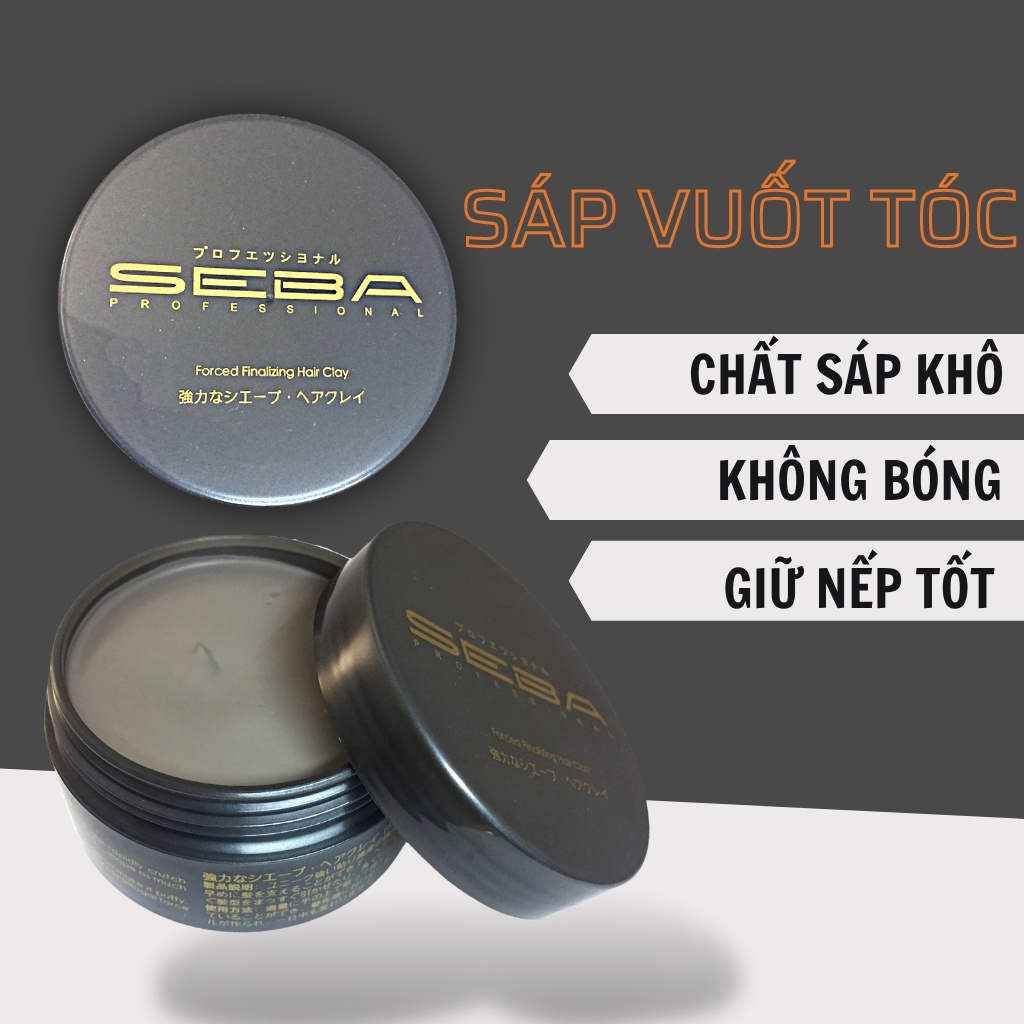 Sáp Wax Vuốt Tóc Seba | Tạo Kiểu Giữ Nếp 24h | Chính Hãng | 80g