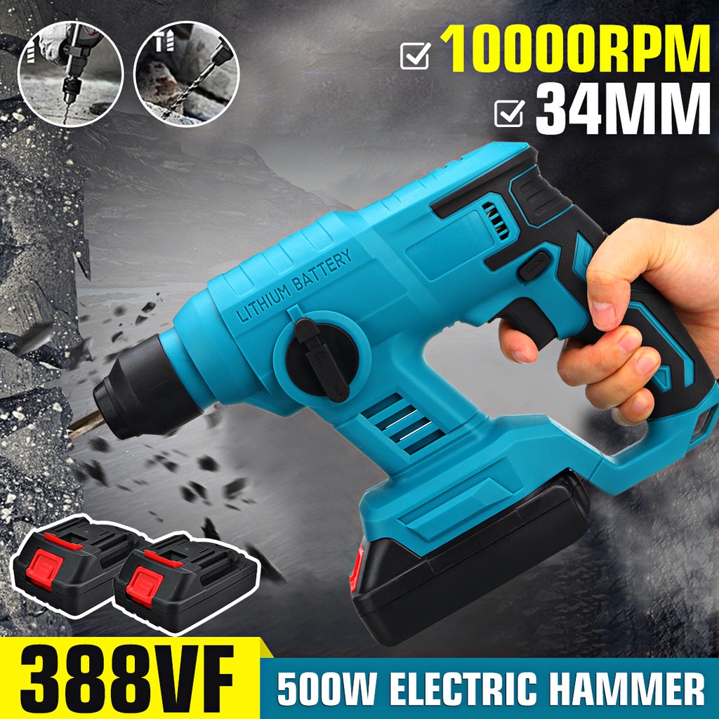 Máy Khoan Điện Không Chổi Than 388vf 10000rpm Có Thể Sạc Lại Đa Năng Tiện Dụng