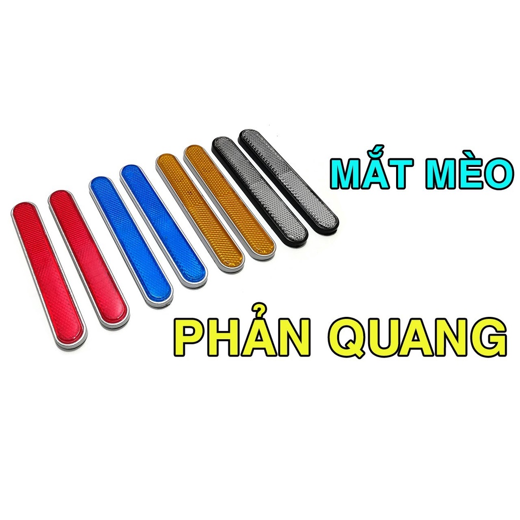 Mắt mèo phản quang gắn phuộc trước xe máy 1 cặp có keo dán sẵn chắc chắn