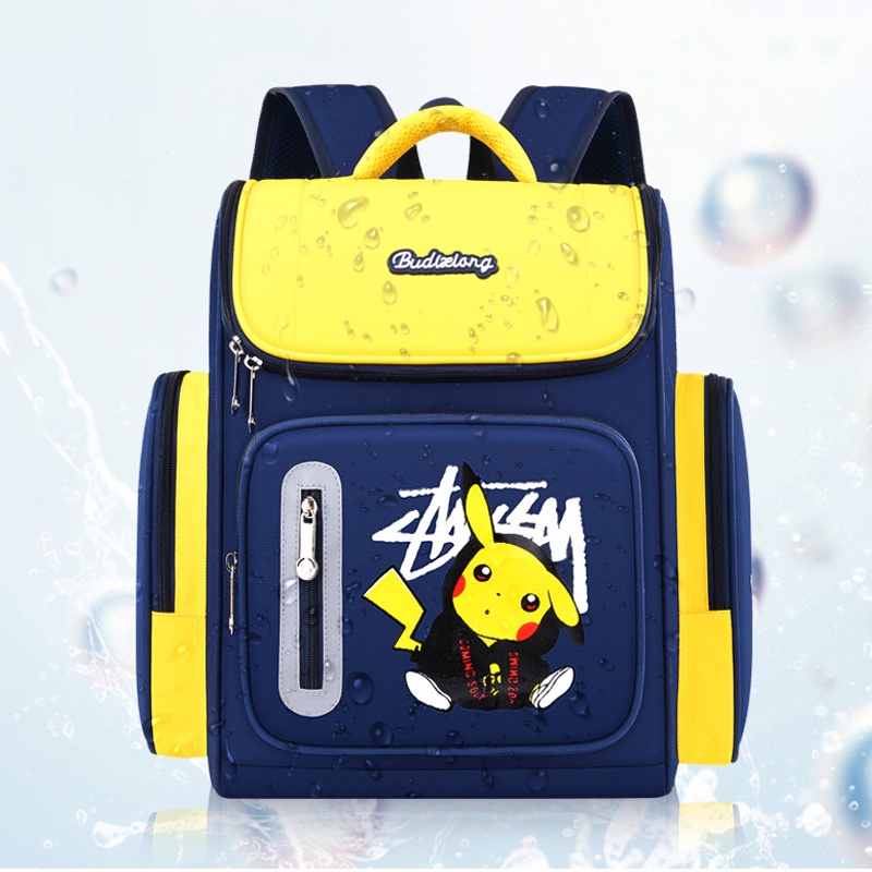 Ba Lô Đi Học Cỡ Lớn Họa Tiết Hoạt Hình Pikachu Dễ Thương