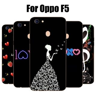 Ốp lưng Oppo F5 Trường hợp Silicone mềm TPU Back Cover Điện thoại Vỏ bọc Oppo F5 Case