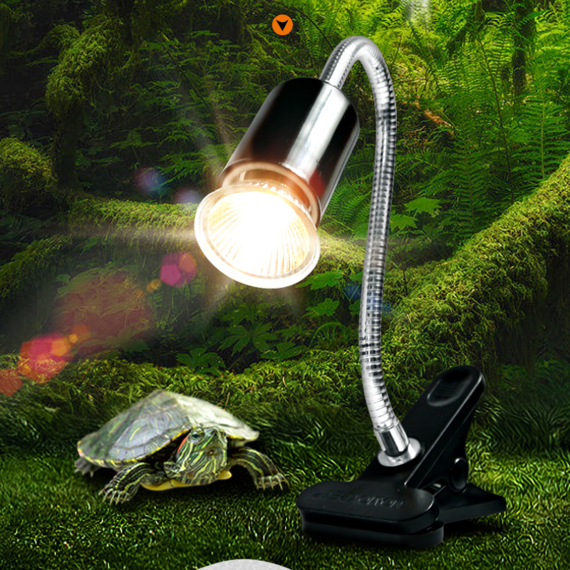 Đèn Led kẹp UVA + UVB 3.0-đèn sưởi -Đèn bể rùa có thể xoay 360 độ và thiết thực