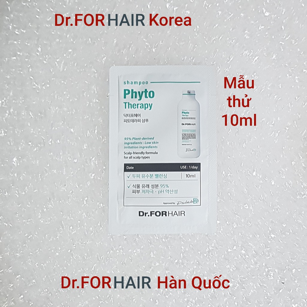 Dầu gội Dr FORHAIR không gây kích ứng da đầu _ Mẫu thử 10ml