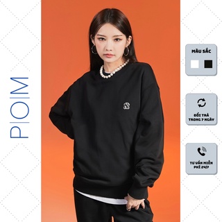 Set quần áo nỉ nam nữ, Set Sweater M.L.B, Bộ quần áo thu đông nữ NY Monogram SW07 - Pom Store