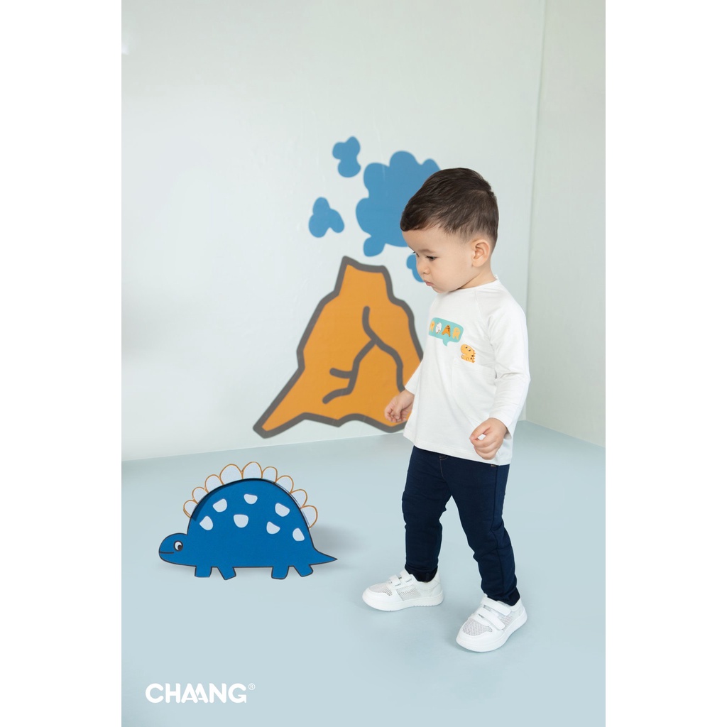 [Chính Hãng] Áo dài tay quần dài chất liệu cotton họa tiết Pony Dino Chaang ( Rời áo - Rời quần )