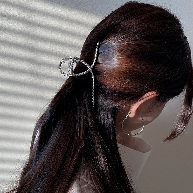 Kẹp Tóc Hợp Kim Bạc Kiểu Hình Học 13 Kiểu Dáng Thời Trang Cho Nữ