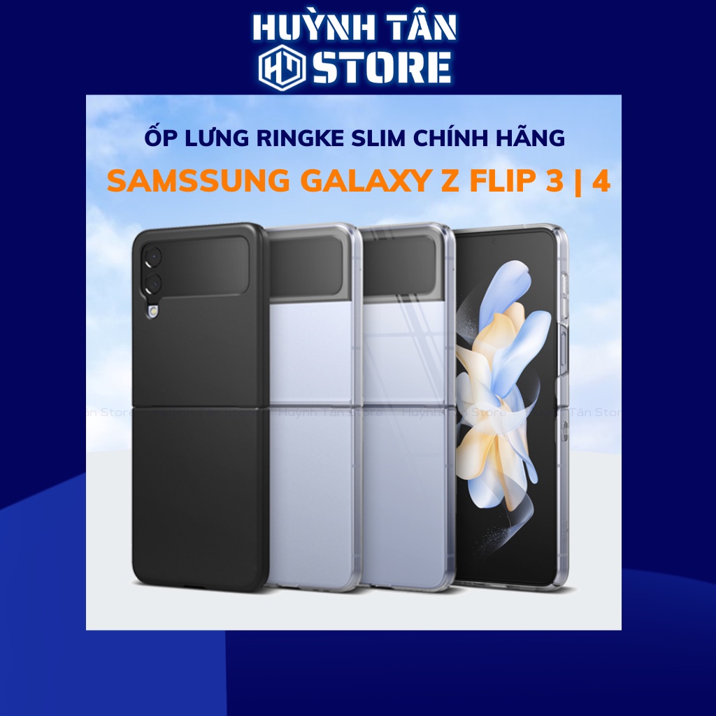 Ốp lưng điện thoại Samsung Galaxy Z Flip 4, Z flip 3 chống sốc Ringke Fusion chính hãng Korea