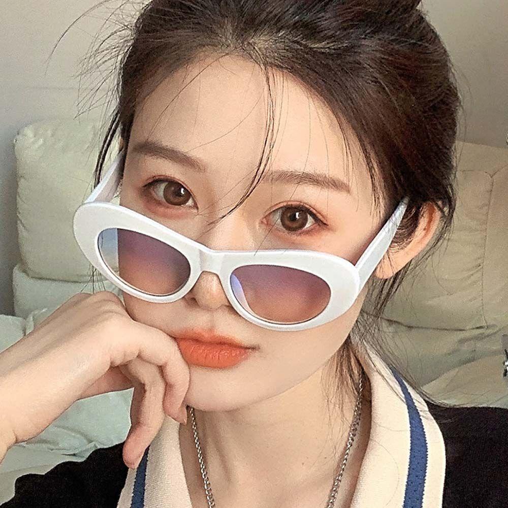 Kính Mát Gọng Oval Họa Tiết Da Báo Phong Cách Steampunk Thời Trang Unisex WMES15H