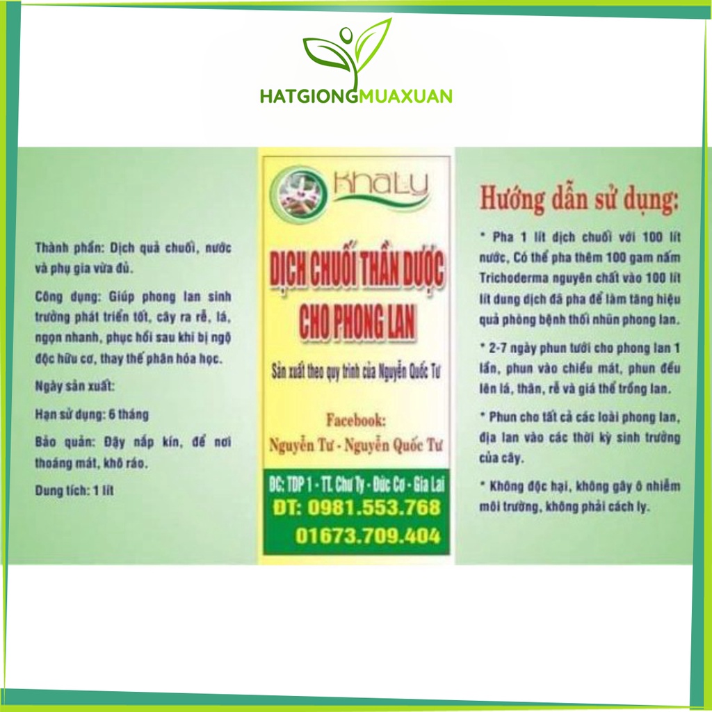 [SIEURE] Combo 4 chai dịch chuối thần dược + 1 hộp trị nấm Trichoderma hàng đẹp, phân phối chuyên nghiệp.