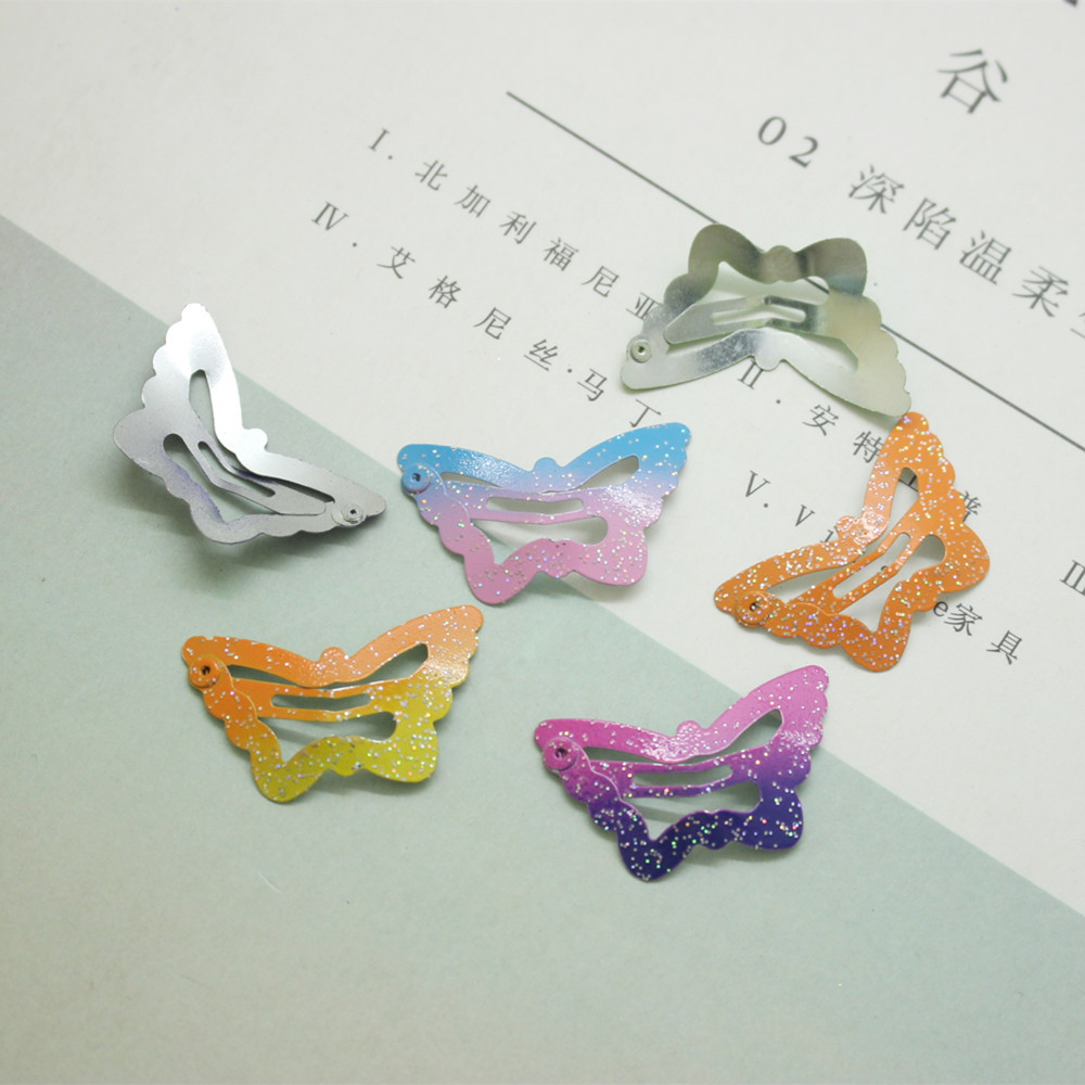 Set 12 Kẹp Tóc Kim Loại Hình Ngôi Sao Xinh Xắn Cho Bé Gái