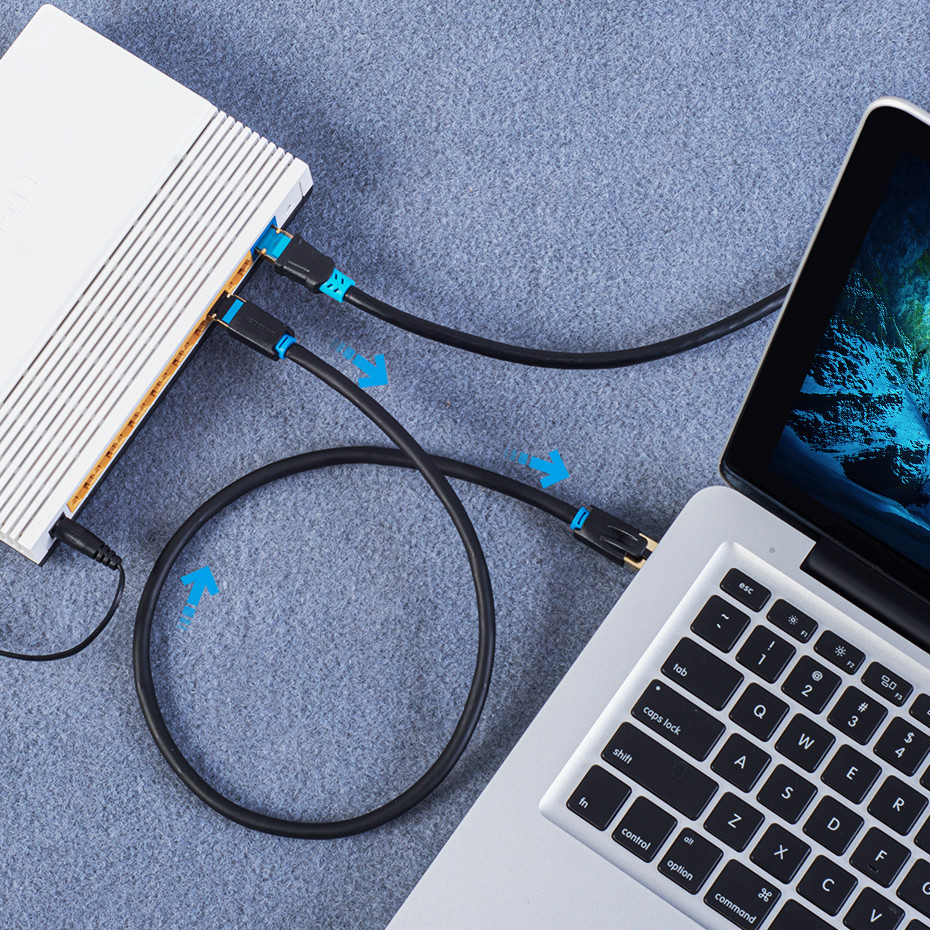 Dây cáp mạng Cat8 Ethernet 40gbps Rj45 Cat 8 Sstp Rj45