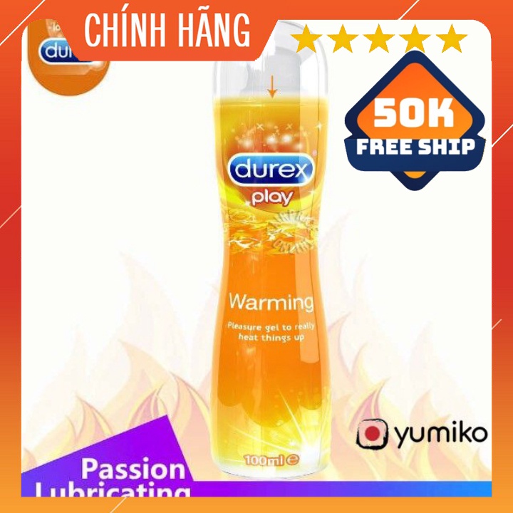 Gel Bôi Trơn Làm Ấm DUREX PLAY WARMING - Lọ 100ml