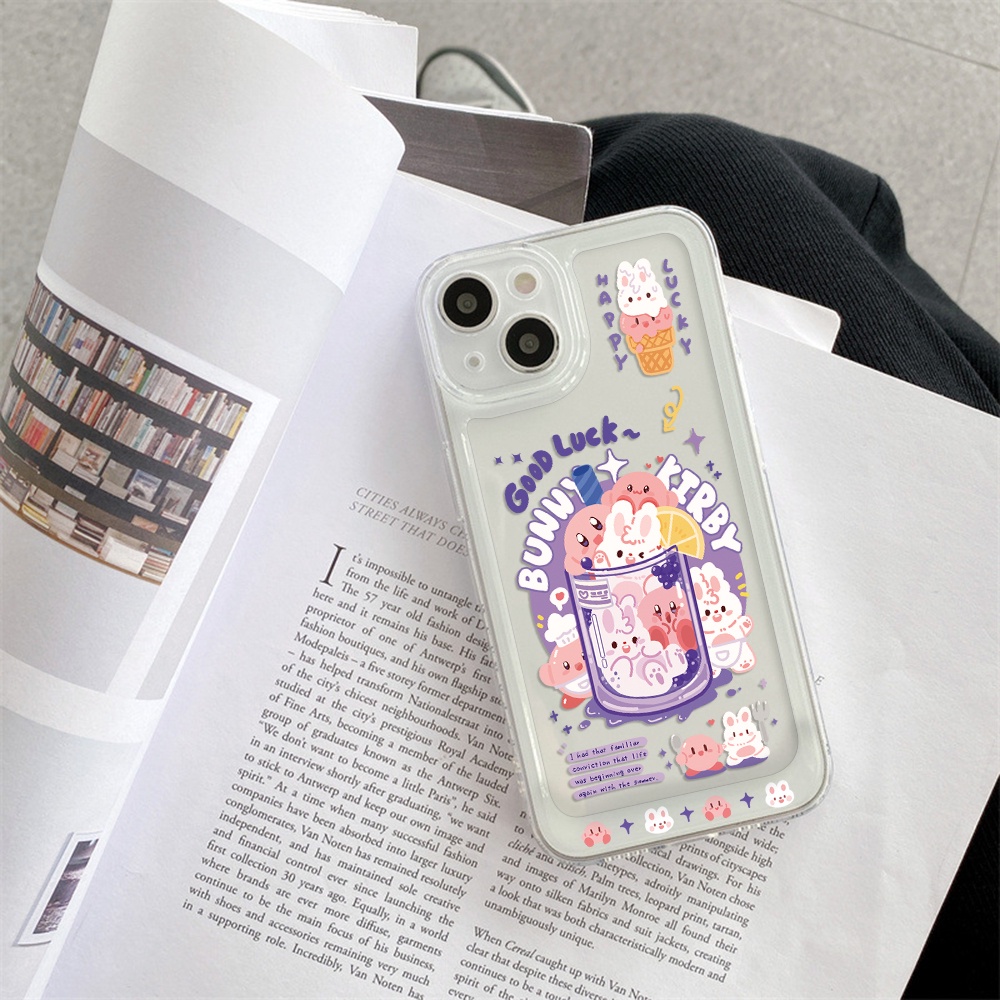 Ốp Điện Thoại Chống Sốc Chống Rơi Họa Tiết Kirby Cho iPhone 11 13 12 X XS Pro Max XR 12 13