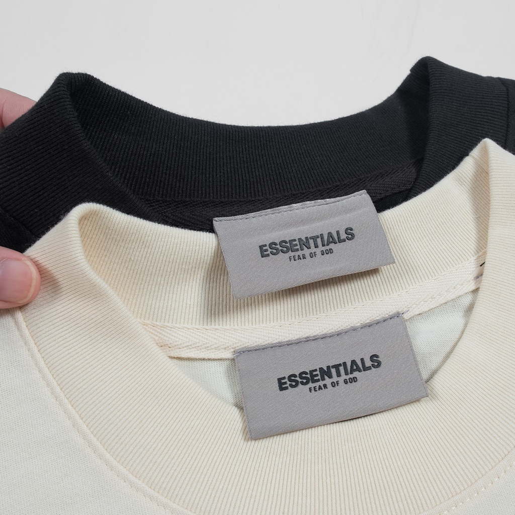 Áo thun Fear Of God FOG Essentials SS20 bản cao cấp chuẩn form âu, Áo tee Essentials in chữ silicon