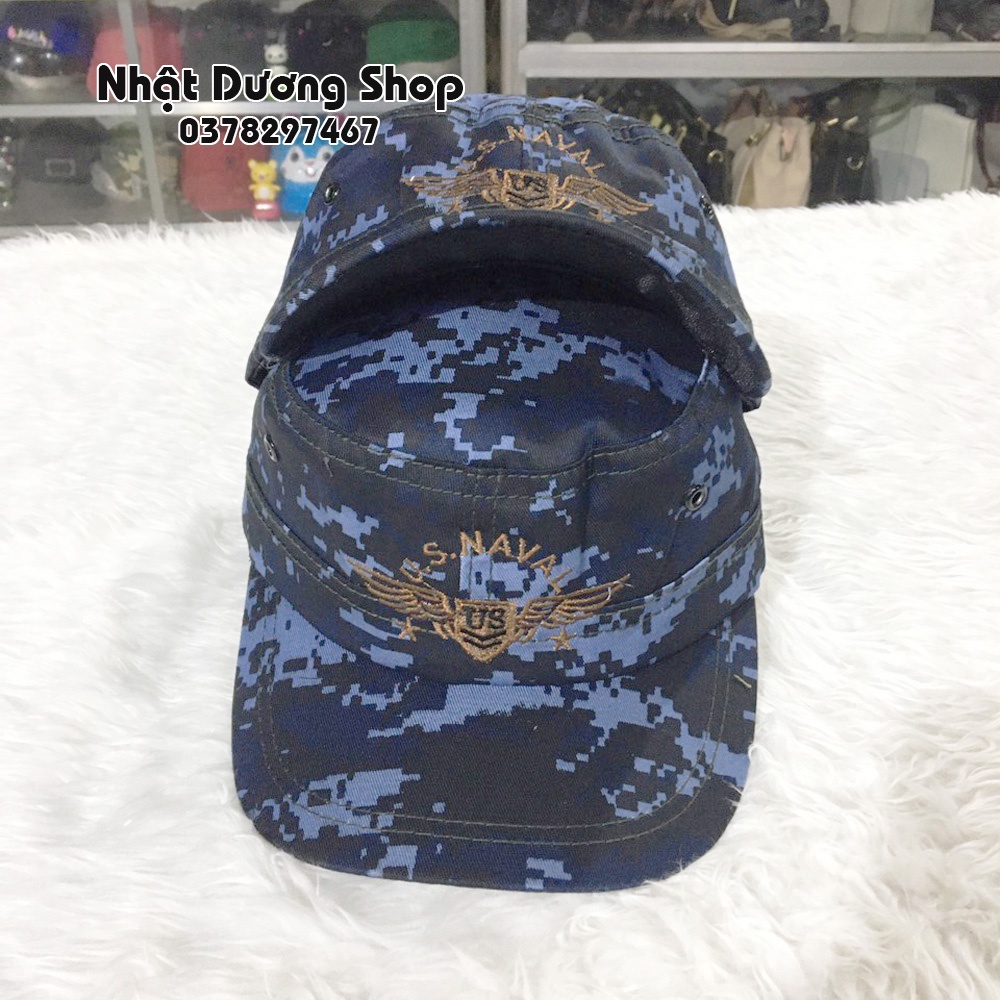 Nón kết đầu bằng có đuôi sau - Chất liệu Kaki bền chắc, phom nón đẹp thích hợp cho mọi người