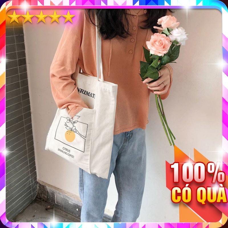 Túi Vải Tote Henrimatisse Quả Cam P1810 - LoanTay