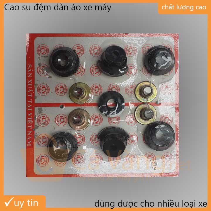 Bộ cao su đệm dàn áo xe máy Dream II, Thái, Việt, loại tốt như Zin