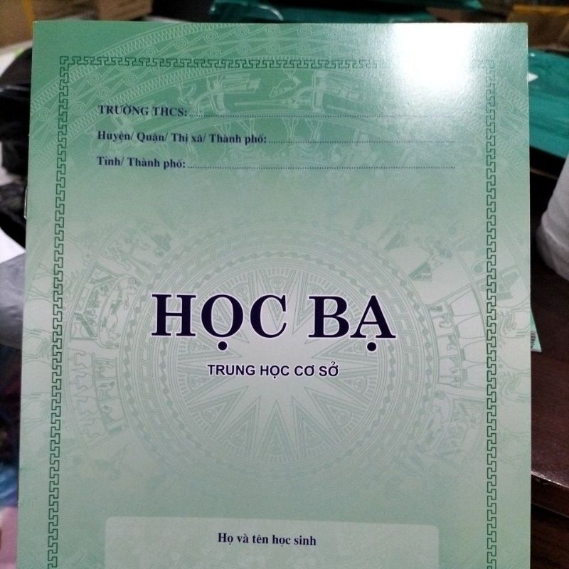 Học bạ trung học cơ sở mẫu mới