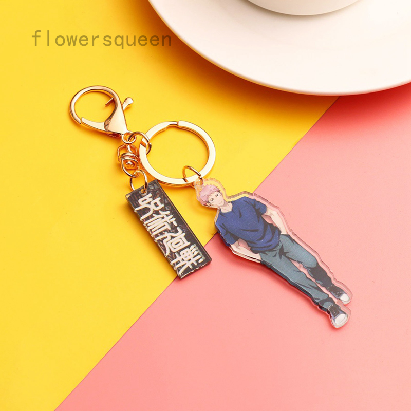 flowersqueen CHARMS Móc Khóa Acrylic Hình Nhân Vật Gojo Storu Ngộ Nghĩnh