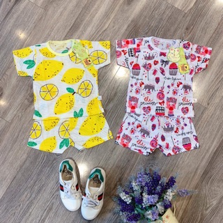 Bộ cotton tre cho bé trai bé gái