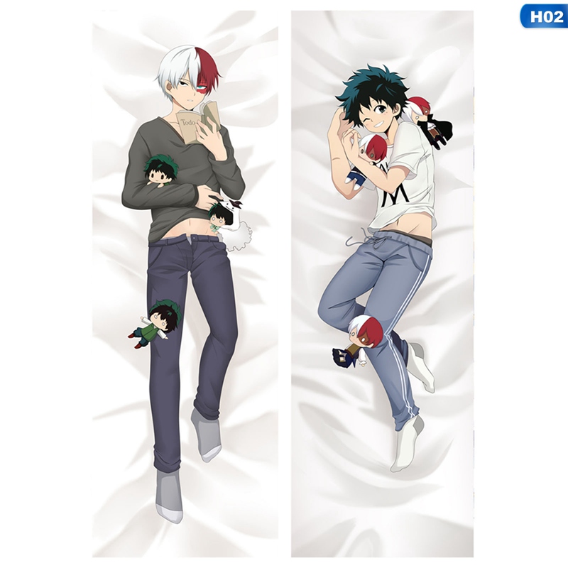 Vỏ Gối In Hình Nhân Vật Deku &amp; Todoroki Dakimakura Trong Phim My Hero Academia Ốp