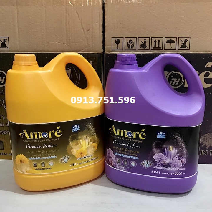 Nước giặt xả đậm đặc AMORÉ 5000ml Thai Lan
