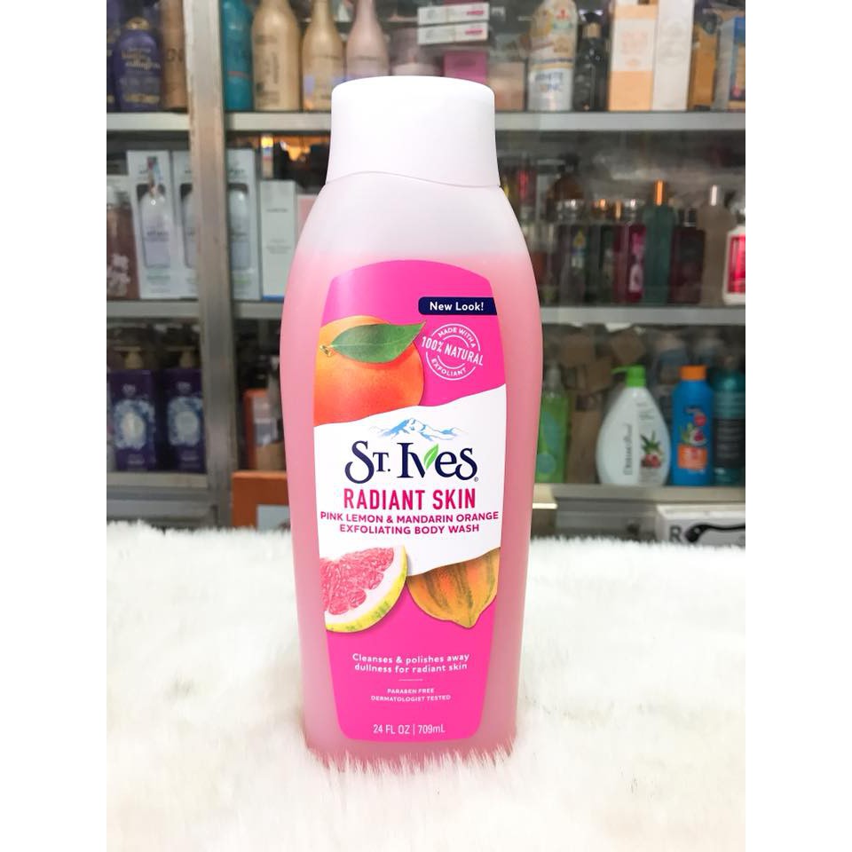 (USA - 709ml) SỮA TẮM ST.IVES BODY WASH TẨY TẾ BÀO CHẾT