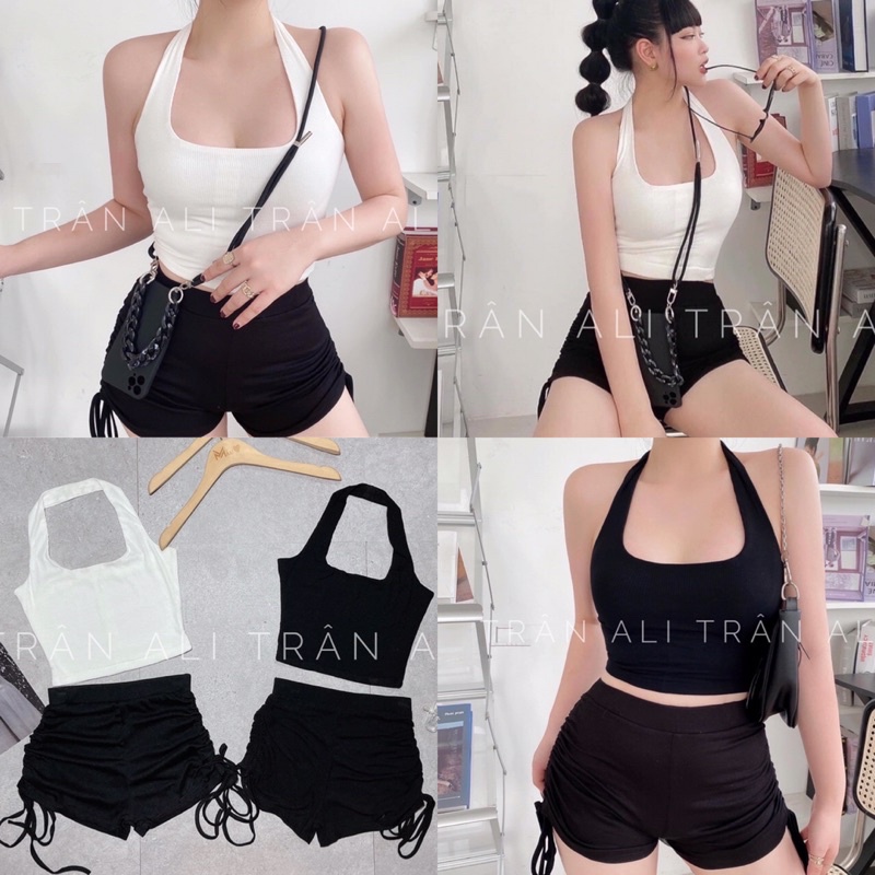 Set Áo Yếm + Quần Rút Hông Cá Tính S2 (A3 + Q5)