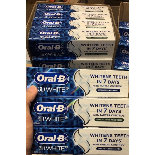 Kem đánh răng Oral b làm trắng răng trong vòng 7 ngày