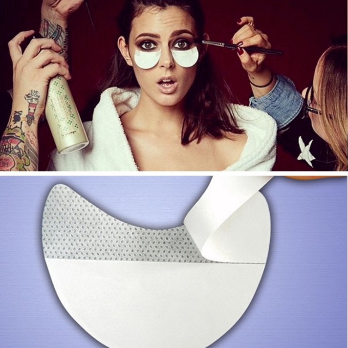 50 Pcs Eye Shadow Shields Protector Pads For Eyes Lips Makeup Application Tools