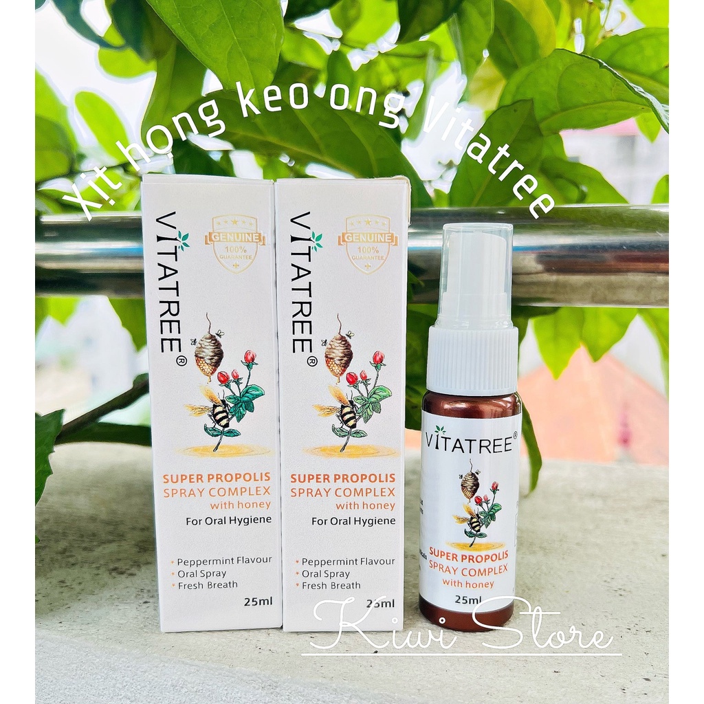 Xịt keo ong Vitatree Úc cho bé từ 2 tuổi - chai 30ml