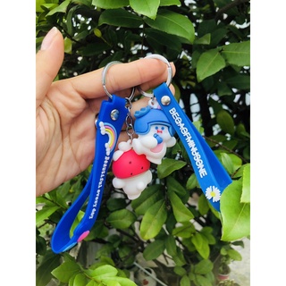 Móc khóa gấu đội nón