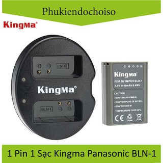 Mua Bộ 1pin 1 sạc Kingma cho OLYMPUS BLN-1 + Hộp đựng Pin  Thẻ nhớ