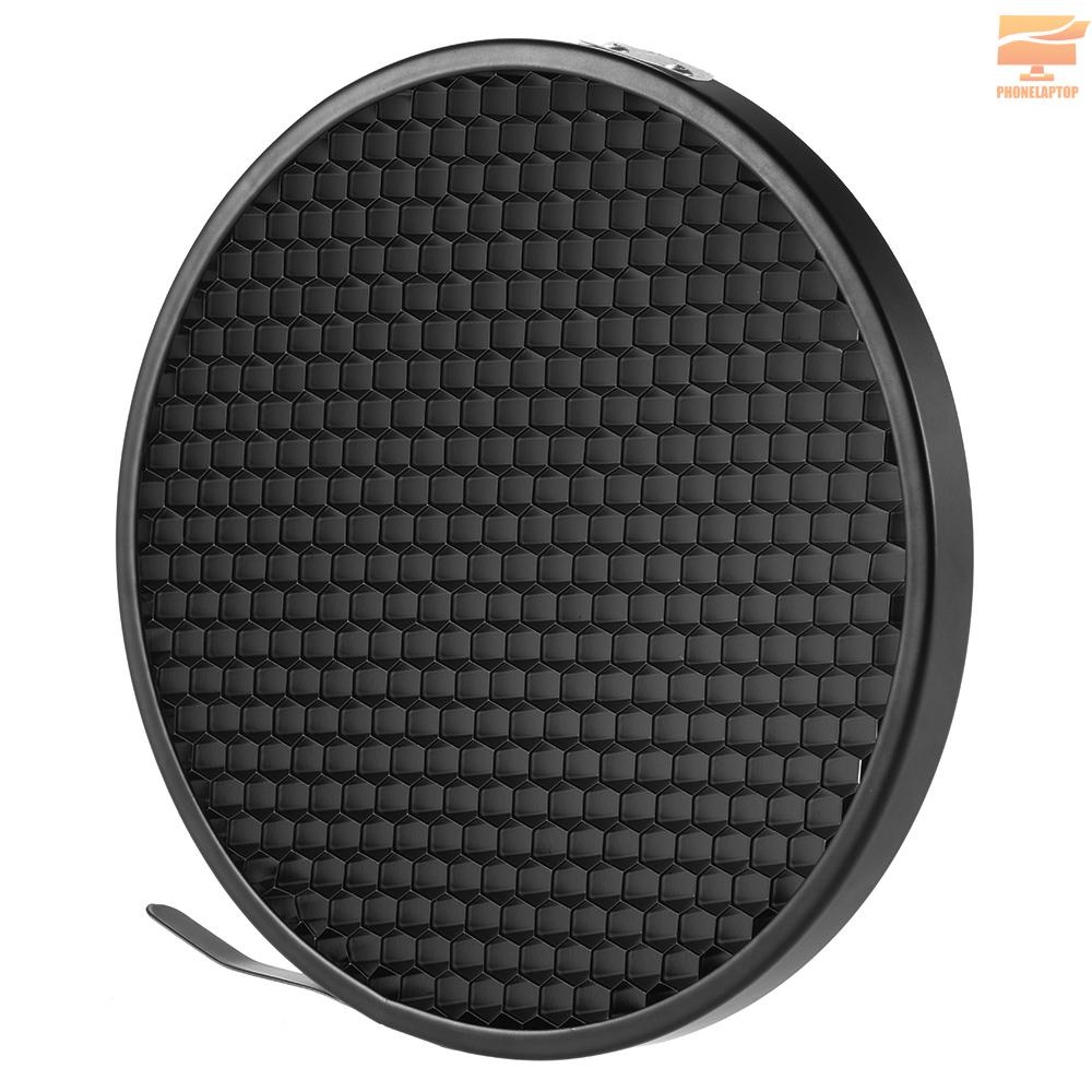 Chóa đèn ngàm Bowens phản chiếu tiêu chuẩn 7'' với lưới tổ ong 60 độ dành cho studio