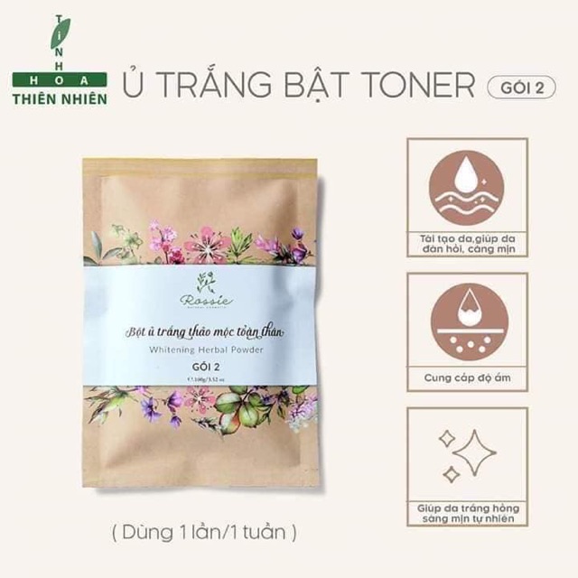 Bột ủ trắng thảo mộc Rossie