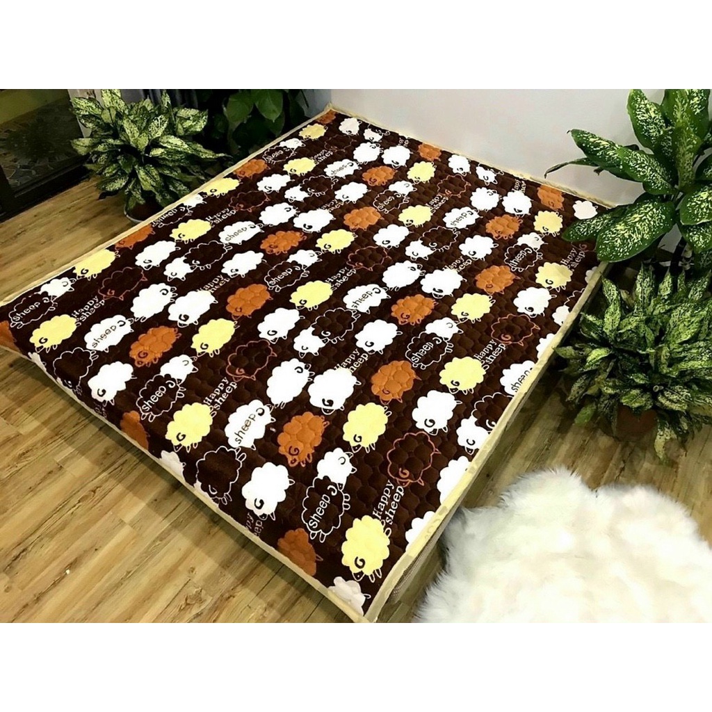(Shop mới giá rẻ) Chăn lông cừu 3 lớp dày siêu ấm phồng ( Ảnh tự chụp 100%)