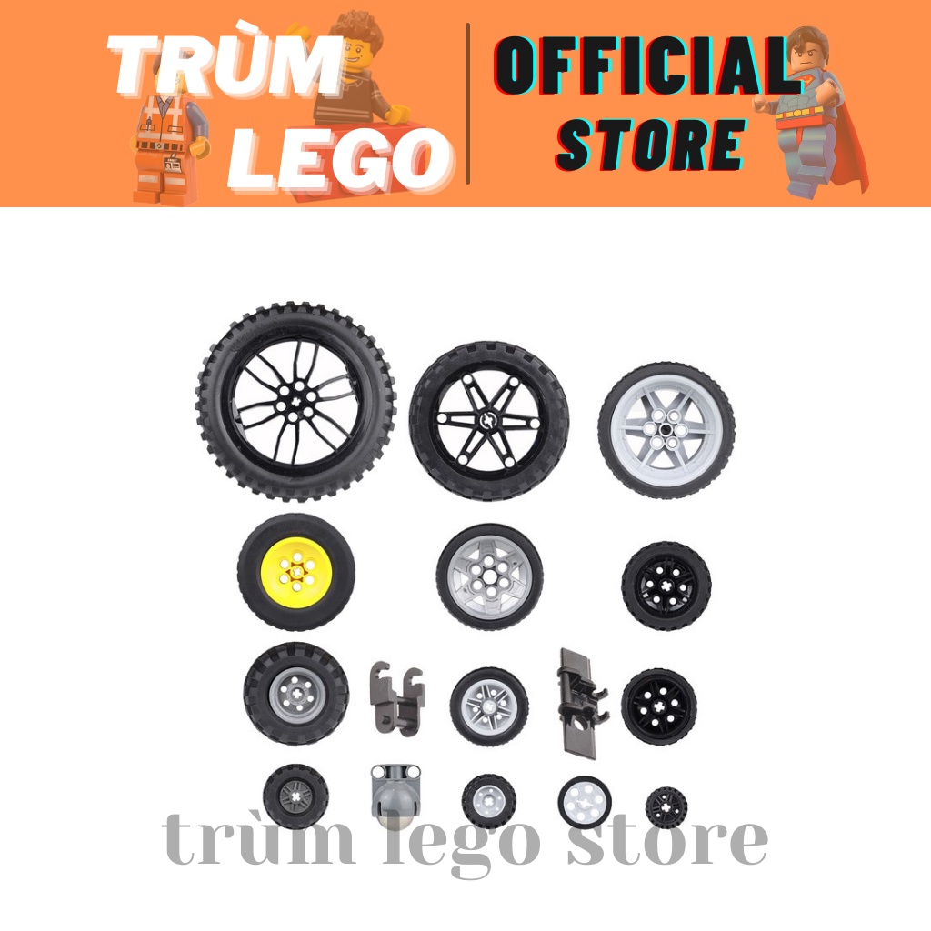 BÁNH XE LEGO TECHNIC BÁNH XE ĐỒ CHƠI NHIỀU KÍCH THƯỚC TƯƠNG THÍCH LEGO TECHNIC LEGO 9686 LEGO EDUCAT