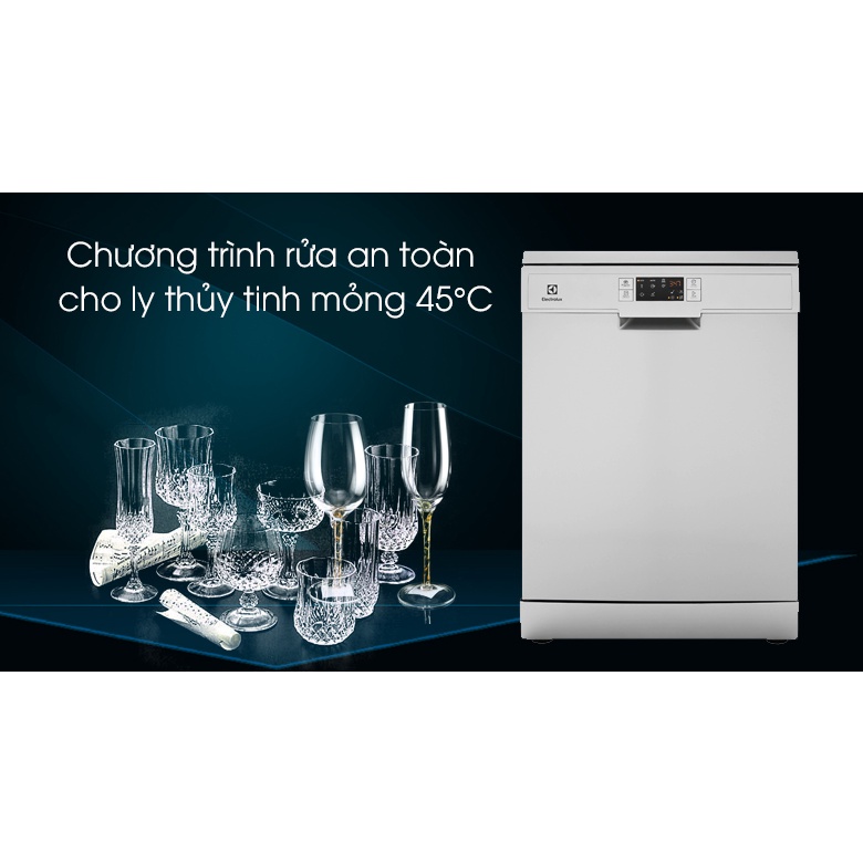 Máy rửa chén độc lập Electrolux ESF5512LOX Tặng kèm túi viên rửa Finish Quantum 34 Viên