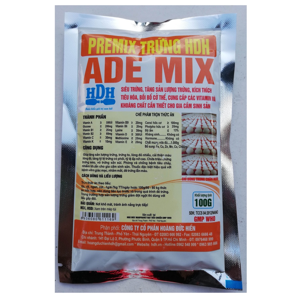 1 gói To nhanh nhanh 100 g Premix khoáng vi lượng dùng tốt cho lợn, trâu bò, gà, vịt, ngan, ngỗng, gà chọi, chim cảnh