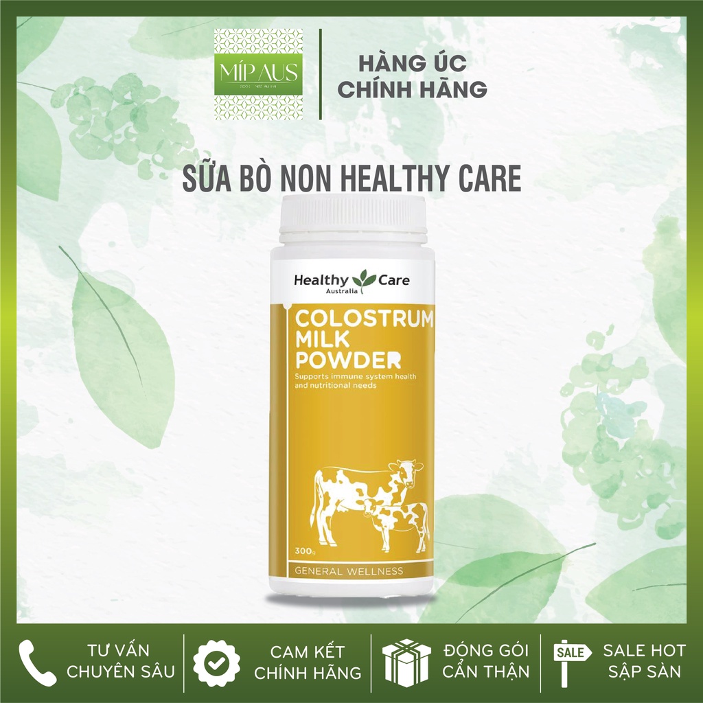 Sữa bò non dạng bột Healthy Care Colostrum Milk Powder 300g (dùng cho cả trẻ em và người lớn)