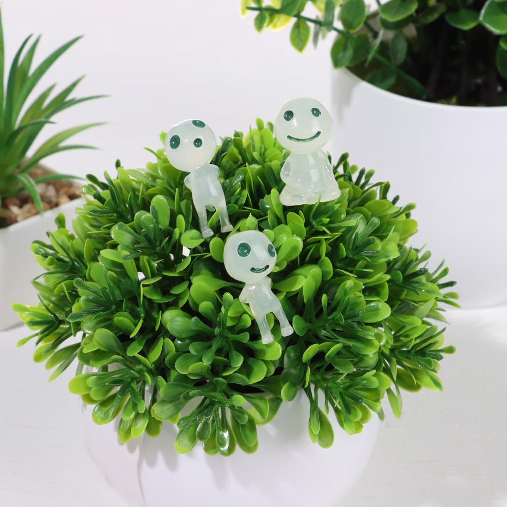Set 10 Mô Hình Con Ma Màu Xanh Lá Dạ Quang Trang Trí Tiểu Cảnh