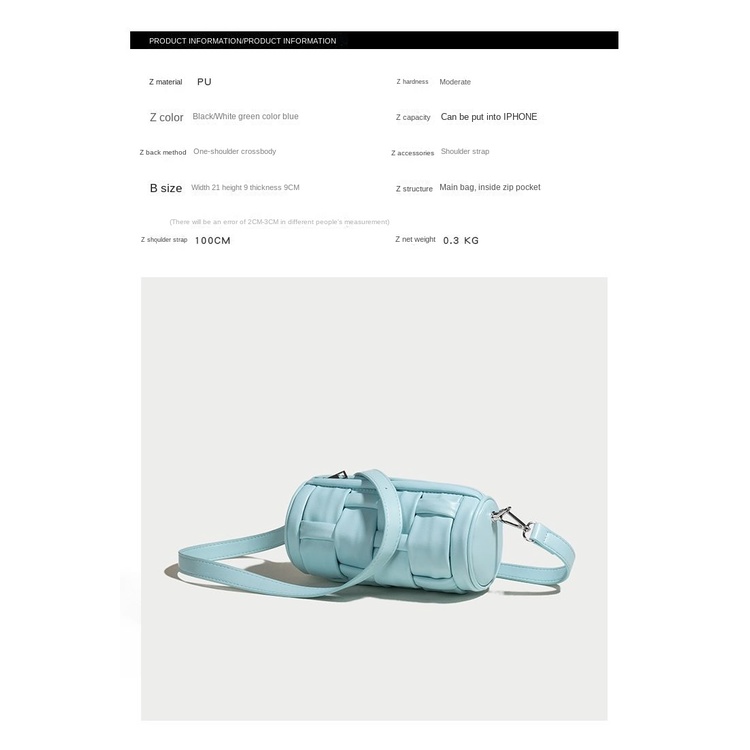 Túi Đeo Chéo Hình Trụ Phong Cách Mới 2022