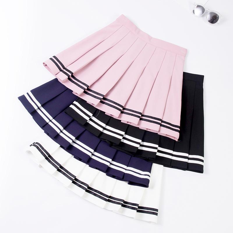 Chân Váy Ngắn Xếp Ly Lưng Thun Co Giãn Phong Cách Preppy Thời Trang Xuân Hè Dành Cho Bạn Nữ