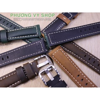 Dây da PU khóa bạc (20mm-22mm)