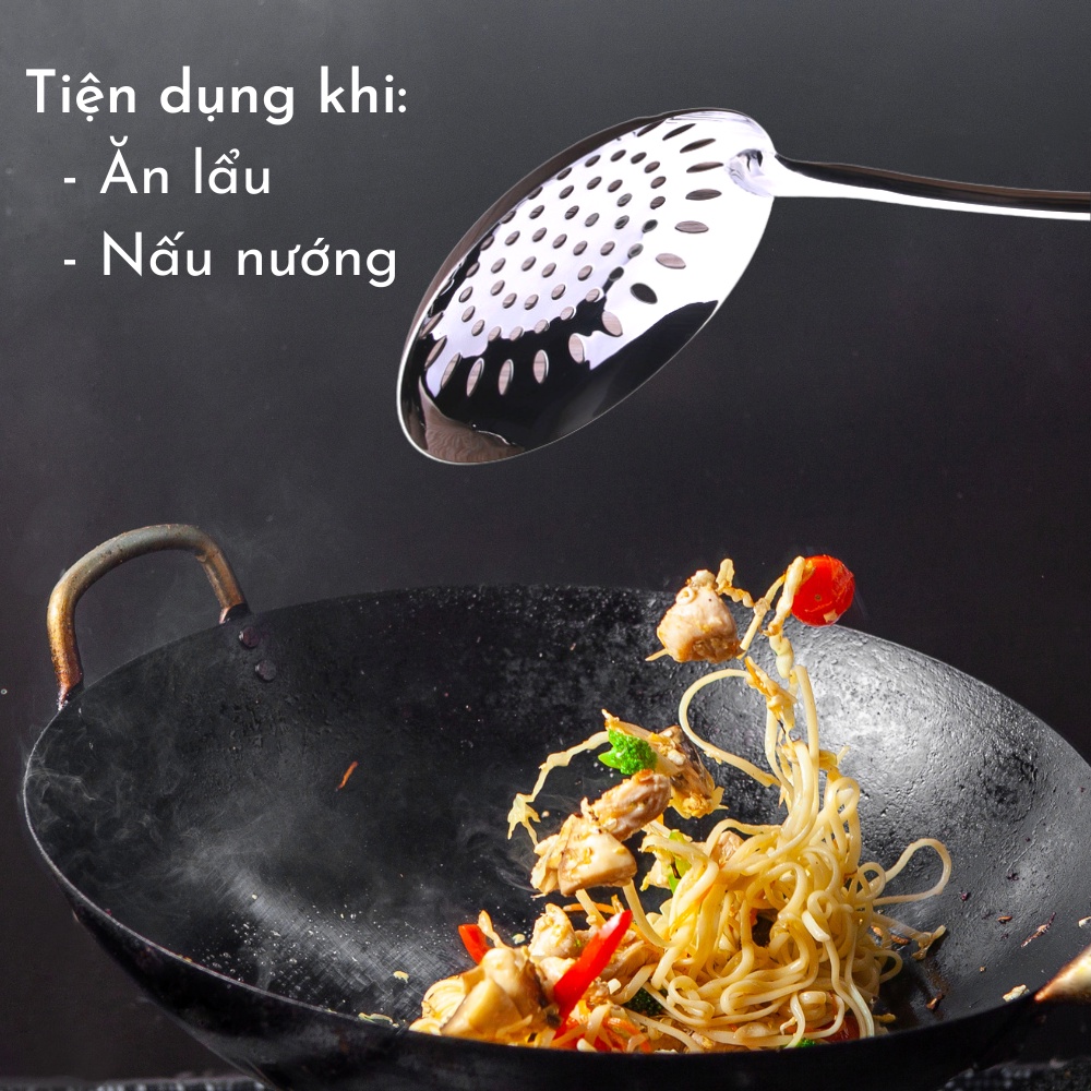 Muôi Vá Lẩu Inox 304 Cao Cấp Malicook ( Muôi Thủng - Muôi Canh )[ XẢ KHO - FREESHIP]