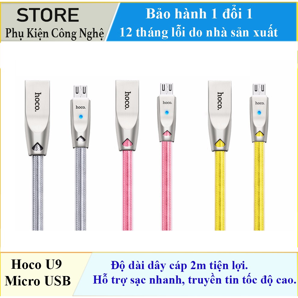 Cáp sạc Micro USB Hoco U9 dài 2M