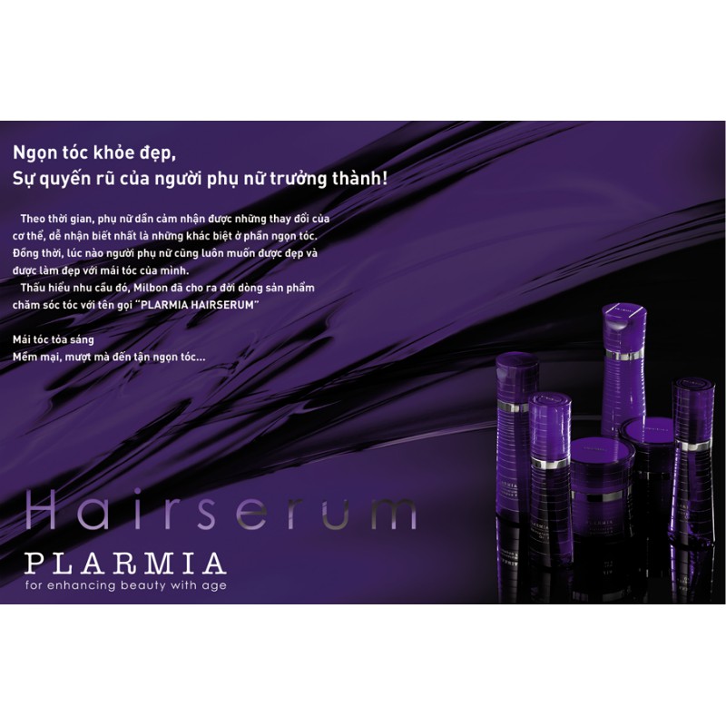 Tinh dầu dưỡng tóc chống lão hóa Plarmia Hairserum Oil F - M Milbon 120ml