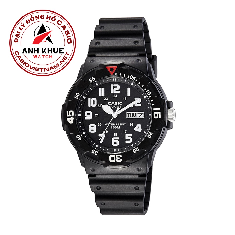 Đồng Hồ Casio Nam MRW-200H-1B | Dây Nhựa | 3 Kim | Chống Nước