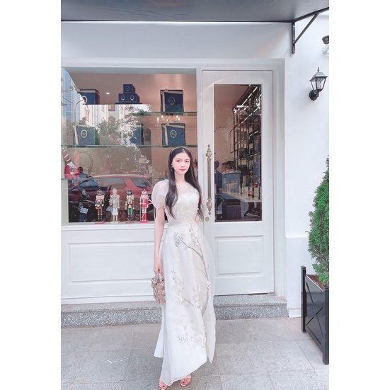 Áo Dài Thiết Kế Hot Đính Kết Tết 2023