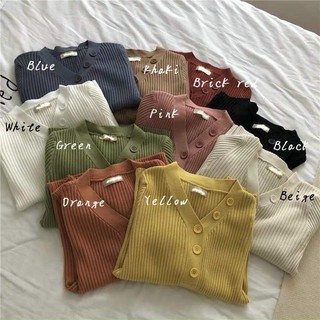 áo len dài , cổ v, có cúc chất đẹp